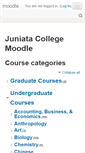 Mobile Screenshot of moodle.juniata.edu